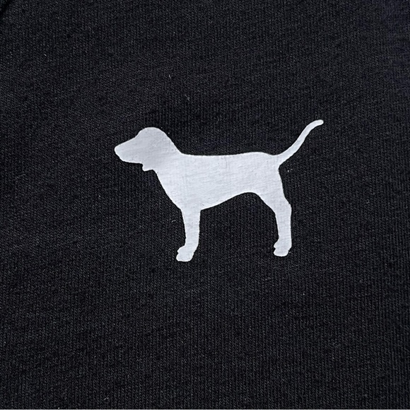 𝅺Pink Victoria’s Secret Black Cotton Bodysuit Women’s Size M - Picture 4 of 10